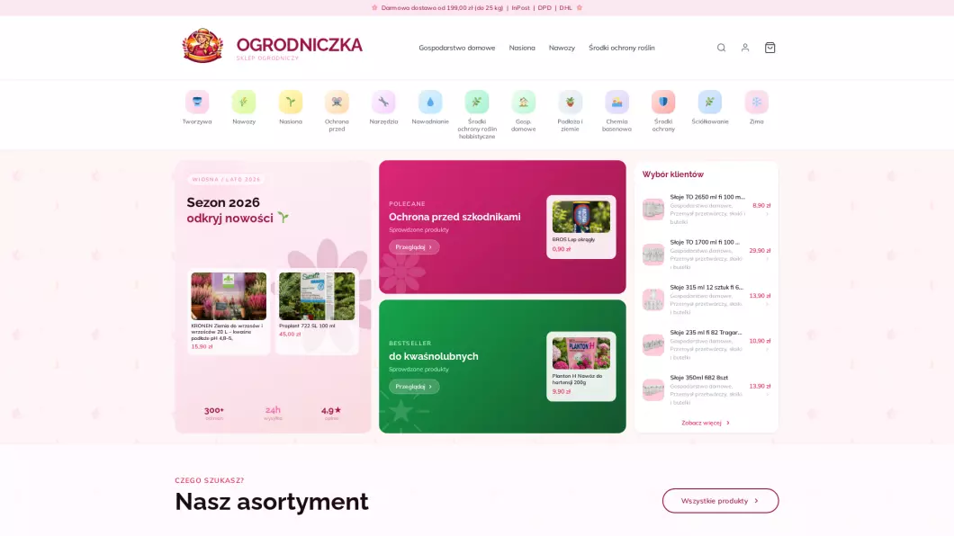 Ogrodniczka Sklep Ogrodniczy - podgląd